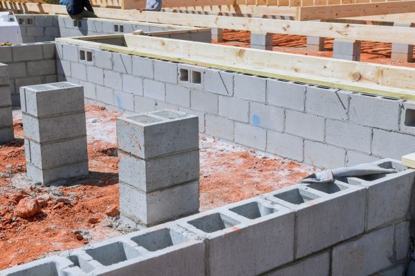 Cement Block Installation in Bel Air